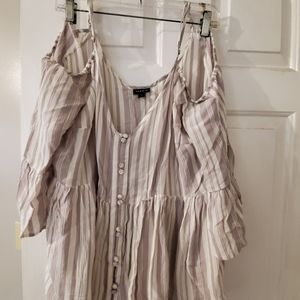 Torrid - cold shoulder blouse (size 0)